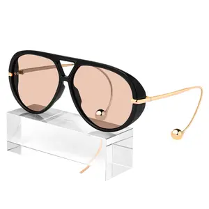 Retro BIG Frame Vintage Style Aviator Sunglasses for Women  UV400 Protection Oversized Durable Sunglasses for Outdoor Sports Trendy Gift shades