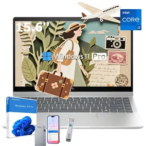 HP 2025 15.6 FHD inch Laptop PC,Windows 11 Pro,Bluetooth 5.3,Intel Core i7-1355U, 32GB RAM, 512GB SSD,Backlit Keyboard, Wi-Fi 6,Silver,Bundle Accessory