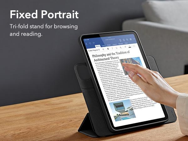 ESR for iPad Pro 11/13 Inch Case M5/M4(2025/2024), iPad Pro 11/13 Case with Fold Stand Cover, Pencil Holder, Removable Magnetic Cover, Vertical Stand, Fully Supports Pencil Pro and Pencil(USB-C), Rebound 360 Series