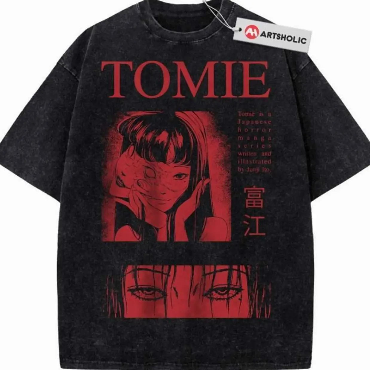 Tomie Shirt, Junji Ito Collection Shirt, Anime Shirt, Vintage T-Shirt , Graphic Tee, Unisex Fashion, Full Color, Full Size, For Men, For Women