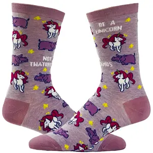 Womens Animal Socks Cute Socks with Fun Animals and Sarcastic Sayings Funny Footware Funny Graphic Socks Comfortable Fitted Spandex Cotton