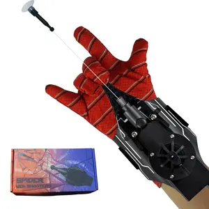 Parent-child interactive toys Boutique Spider Web Shooter Toy Set 8 FT Realistic Web Launcher String for Kids Superhero Cosplay Costume Prop Indoor Outdoor Toy gift for boys and girls Ages 3-12 outdoor birthday gift safe play