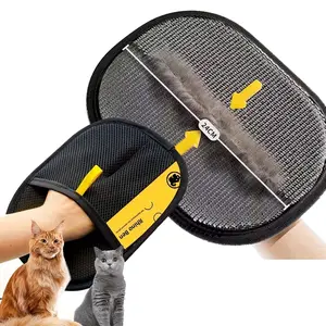 Pet Hair Remover Grooming Gloves for Dogs & Cats, Reusable Deshedding Brush for Furniture, Couch, Carpet Hair Cleaning,Spring Glow Up