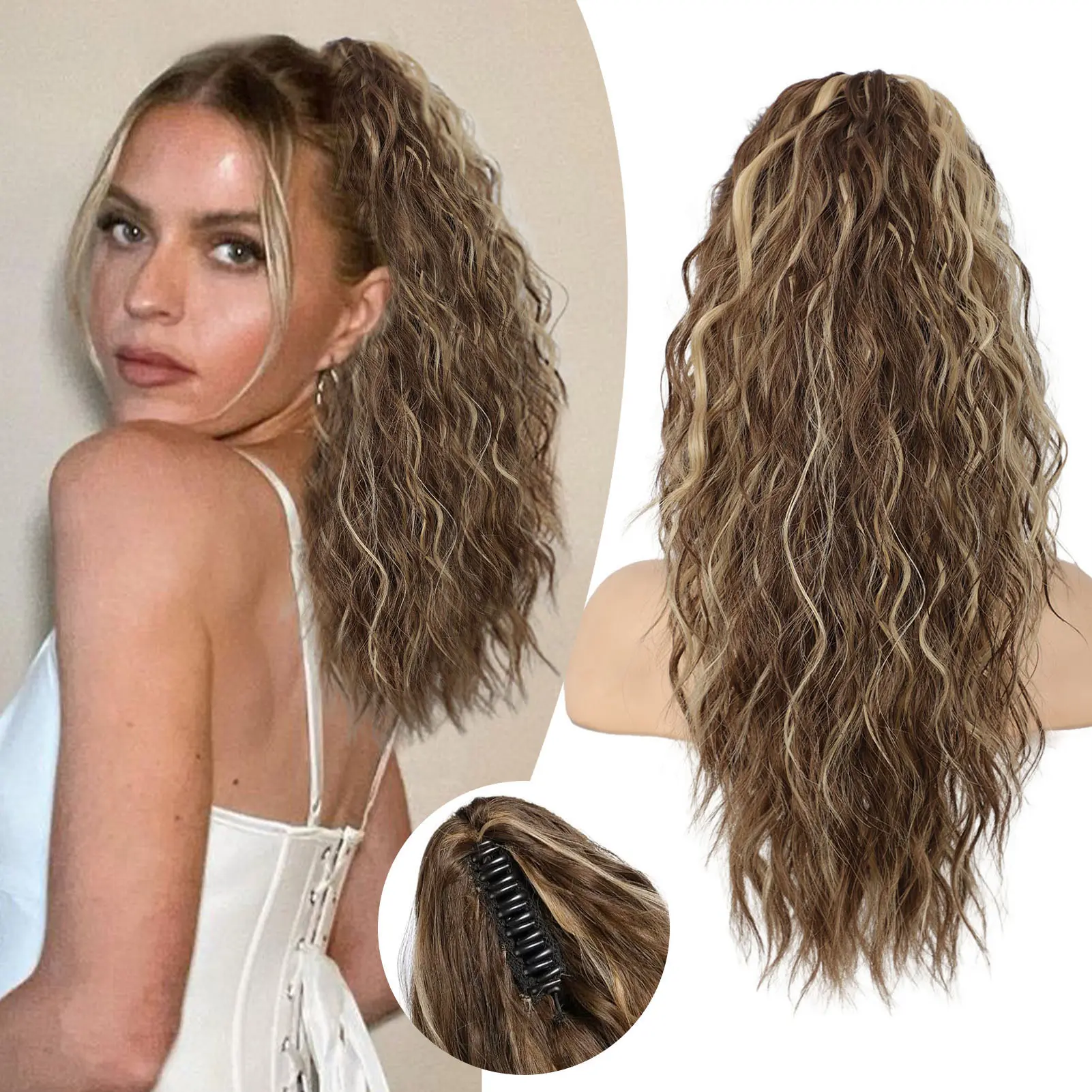 Ash Brown with Blonde Highlights