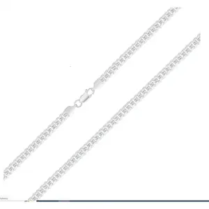 Solid 925 Sterling Silver Miami Cuban Link Chain Necklace 5mm, 26" Made in Italy, Unisex, All Ages