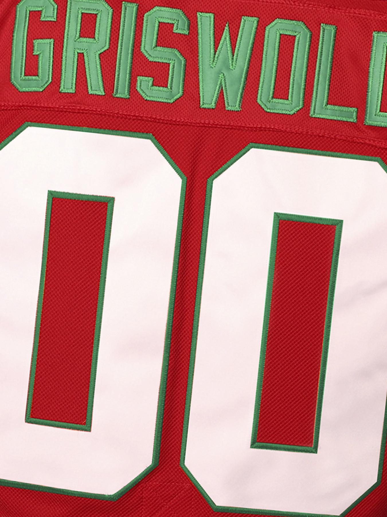 Griswold Moose Clark #00 Christmas Hockey Jersey – X-Mas Vacation Stitched Letters & Numbers, Fan Apparel, Breathable Polyester,Christmas gifts UglySweater