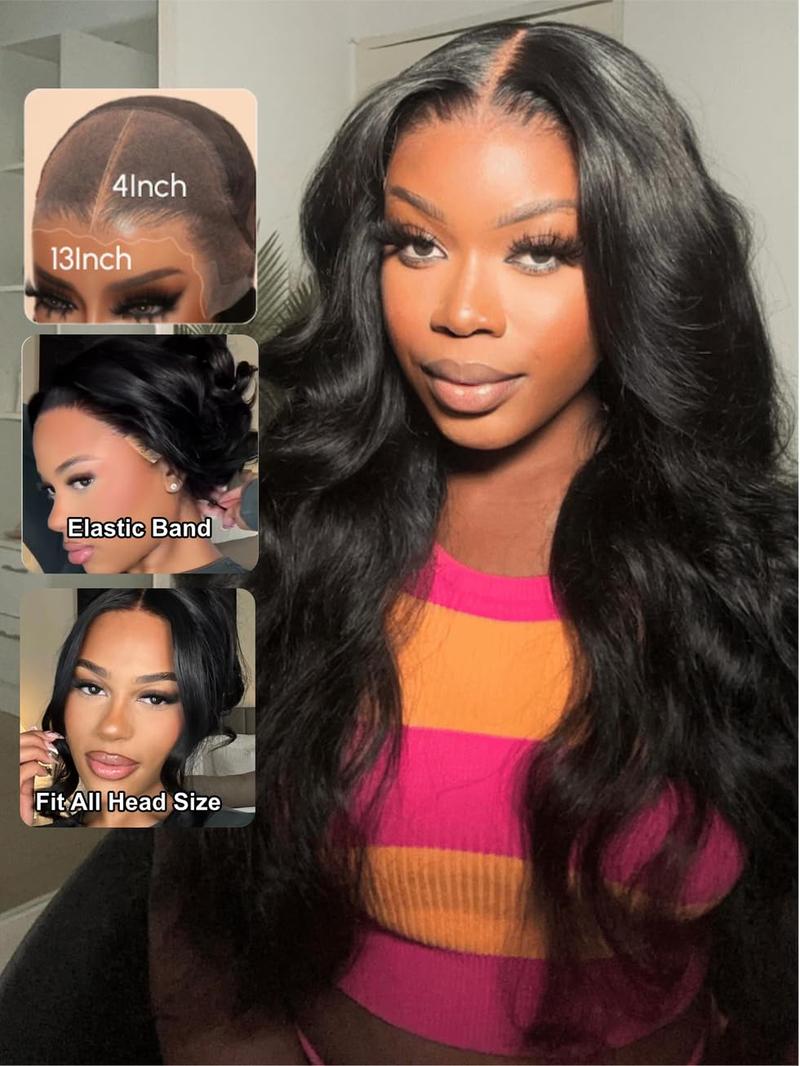 【13x6 Glueless Wig】Bling Hair Pre-Cut Lace Glueless Human Hair Wigs Pre Plucked 180 Density Brazilian Body Wave Deep Wave Wig With Invisi Drawstring for Black Women Glueless Curly Lace Frontal Wig Natural Color 【13x6 Glueless Wig】Bling Hair Pre-Cut Lace Glueless Human Hair Wigs Pre Plucked 180 Density Brazilian Body Wave Deep Wave Wig With Invisi Drawstring for Black Women Glueless Curly Lace Frontal Wig Natural Color