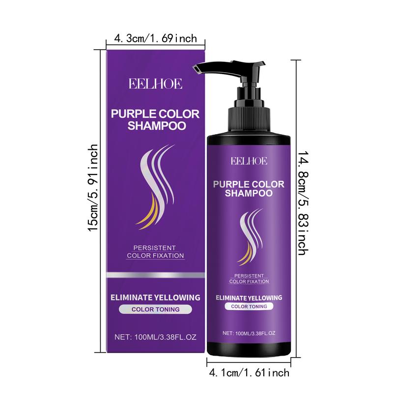 EELHOE Purple Shampoo - Anti-Yellowing Color Lock Formula, Deep Moisturizing  Frizz-Control for Long-Lasting Vibrant Hair Vibrant Hair Color Protector: EELHOE Purple Shampoo, Anti-Yellowing Moisturizing, Locks Dye Strengthens Hair