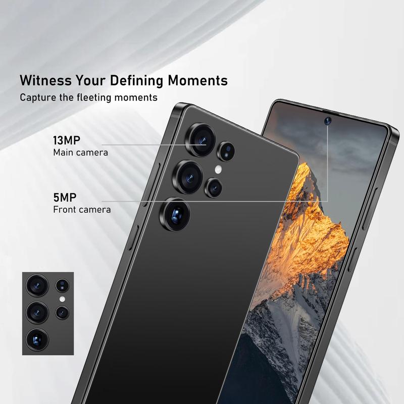 S25 Ultra Latest Version 4g Unlocked Smart Phone, 6.8 Inch Screen, 4500mah Battery, 4+64GB Storage, Dual Sim Slot, Octa-Core Cpu, Android Mobile Phones