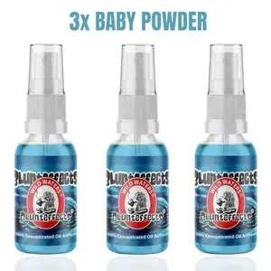 3x Blunt Effects BABY POWDER Spray Concentrated Air Freshener
