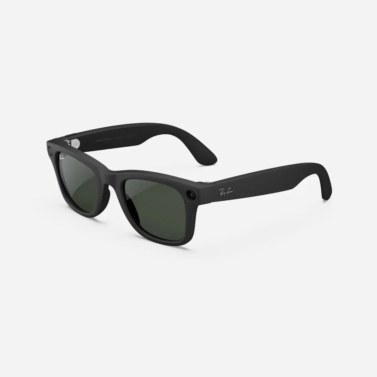 Ray-Ban Meta Wayfarer (Gen 1), Matte Black / Clear to Graphite Green Transitions®, Large