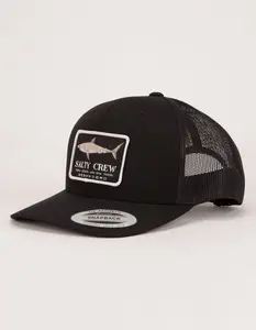 SALTY CREW Retro Mens Trucker Hat, Black, ONESZ