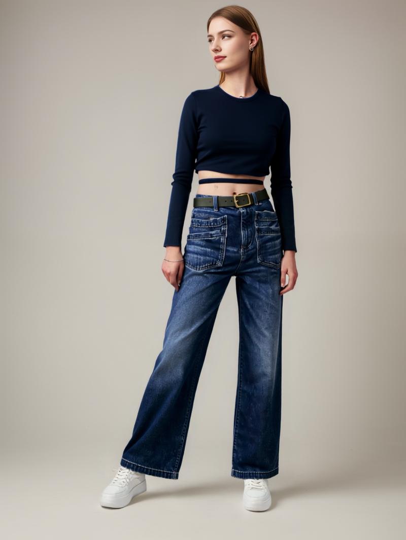 Wide Marine Entwined Trouser Women's Jeans with Feather Flower Embroidery Mid Rise Stretchy Bootcut Slim Wide Leg Pants Wide Marine Entwined Trouser Women's Jeans with Feather Flower Embroidery Mid Rise Stretchy Bootcut Slim Wide Leg Pants