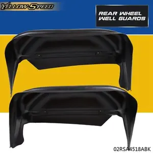 Fit For 2015-2019 Silverado 1500 2500 HD 3500 HD Rear Wheel Well Guards Black