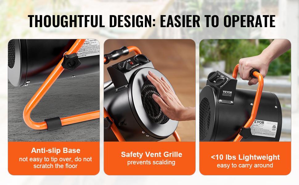 VEVOR Greenhouse Heater with Thermostat, TikTokShopBlackFriday, 1500W PTC Fast Heating with Overheat Protection, 3-Speed Setting Tent Heater, Electric Portable Heater Fan for Green House, Flower Room, Greenhouse lights VEVOR Greenhouse Heater with Thermostat, TikTokShopBlackFriday, 1500W PTC Fast Heating with Overheat Protection, 3-Speed Setting Tent Heater, Electric Portable Heater Fan for Green House, Flower Room, Greenhouse lights