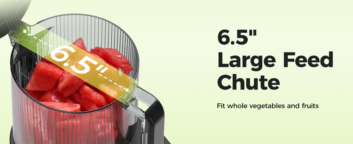 TUUMIIST Cold Press Juicer, 100oz Large Capacity, Touch Screen or Manual Option, 6.5" Wide Chute for Whole Fruits, High-Yield Slow Masticating Juicer, Easy to Clean & Quiet TUUMIIST Cold Press Juicer, 100oz Large Capacity, Touch Screen or Manual Option, 6.5" Wide Chute for Whole Fruits, High-Yield Slow Masticating Juicer, Easy to Clean & Quiet