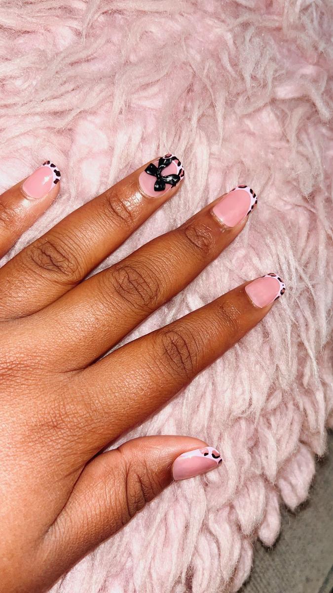 Item: 96PCS, Leopard print bow combination