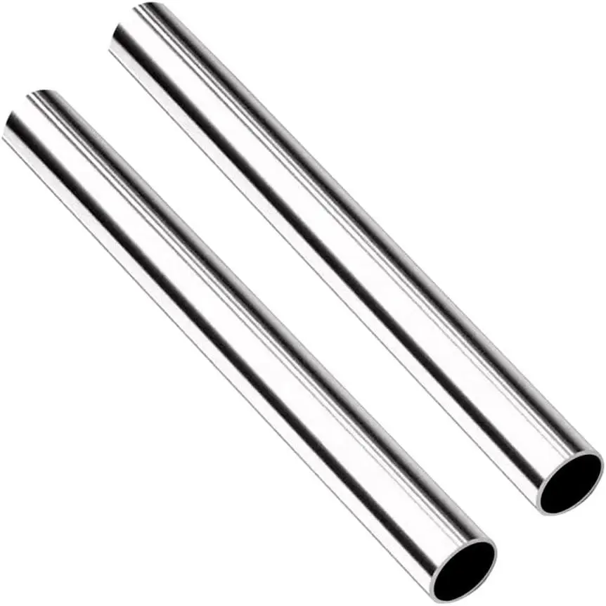 2 Pcs 5/8" OD 304 Stainless Steel Tube, 16" Long, Thickened 304 Stainless Steel Seamless Tubing Round Metal Pipe, Industrial Metal Straight Tube(Industrial cold-rolled steel pipe)