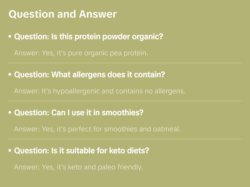 Sprout Living Simple Pea Protein Organic Unflavored Plant-Based Powder 20g Protein Per Serving Hypoallergenic Low FODMAP Keto Paleo Friendly US