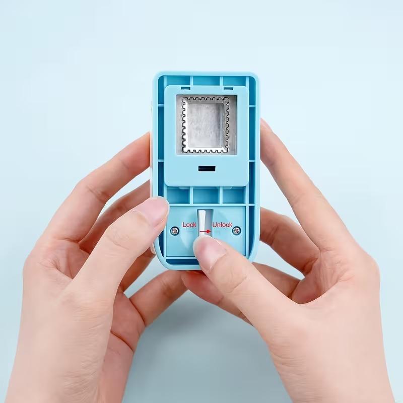 6 Styles Stamp Puncher-Comes with a free glue stick, Manual Floral Design Paper Hole Puncher, Embosser, Lever-type structure for effortless and durable operation for Hand Books, Photo Albums, Greeting Card Making, Office Supplies and Gifts