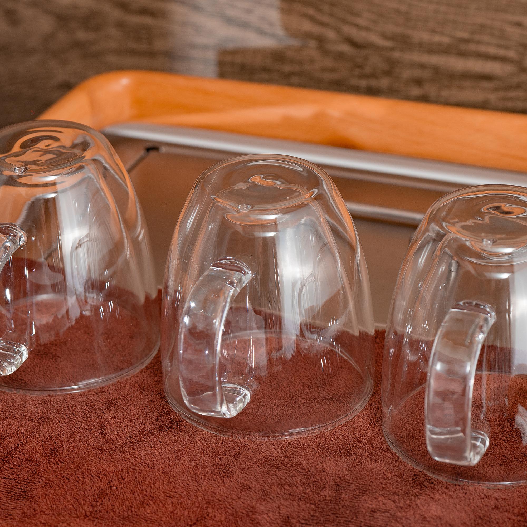 5oz Espresso Cups Set of 4, Small Double Wall Hand Blown Coffee Shots Glass, Expresso Mugs,Tazas de Cafe Expreso, Perfect For Espresso Latte Cappuccinos Tea Bag Juice Drinkware