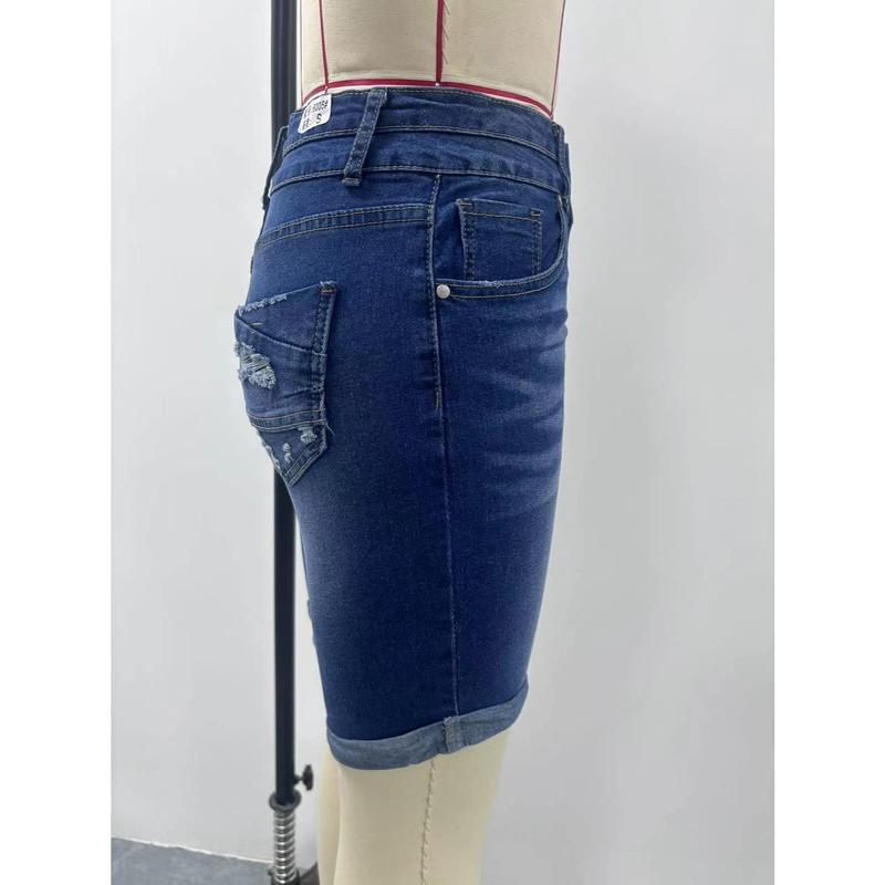 Jeans Shorts Women High Rise Plus Size Denim Shorts Wide Leg Bermuda Shorts Hot Springy Soft Streetwear Jeans for Summer Comfortable Fit Women High Waisted Skinny Stretchy Denim Shorts Casual Summer Frayed Raw Hem Distressed Ripped Short Jeans