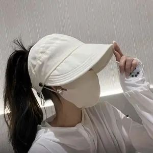 Summer Sun Hat for Women, Outdoor UV Protection, Quick-Dry Sun Hat, Half-Top Baseball Cap, Sun and Fisherman Hats