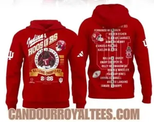 Indiana Hoosier 2025 National Champions 3D Hoodie Unisex Fan Gift S-5XL