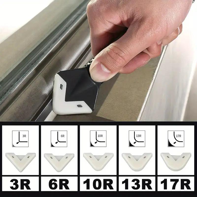 3 in 1 Silicone Caulking Tools（Stainless Steelhead）, Sealant Finishing Tool Grout Scraper, Reuse and Replace 4 Silicone Pads, Great Tools for Kitchen Bathroom Window, Sink Joint, caulk remover tool 3 in 1 caulking finishing tools