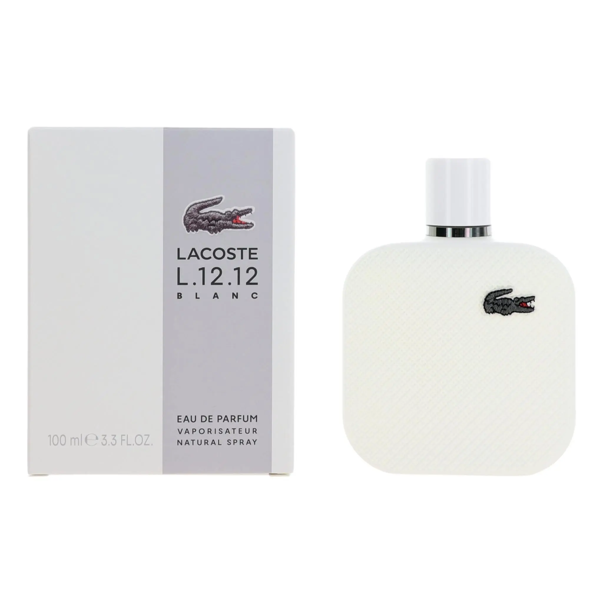 L.12.12 Blanc Lacoste Women's EDP Spray - 3.3 oz (100 ml) 100 ml Perfume, Edp Concentration, Dreamy Floral Musk, Long-Lasting Spray Format
