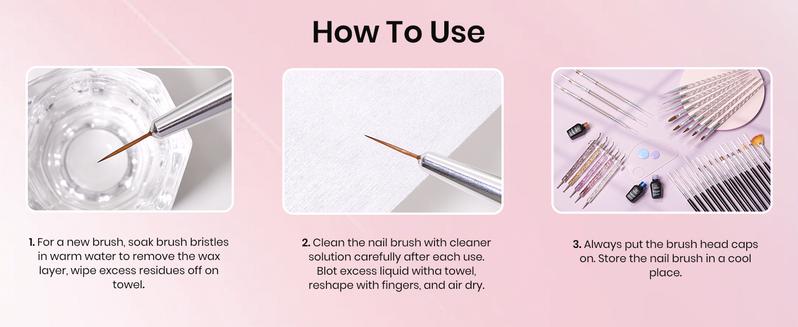 Beetles 31pcs Nail Art Brushes, Nail Dotting Tools, Nail Drawing Pens, Nail Dust Brush, Striping Nail Art Liner Brushes, Nail Art Pens with Nail Brush Holder All in One for Starter Nail Art Design Manicure Cutics   Easter'sGift