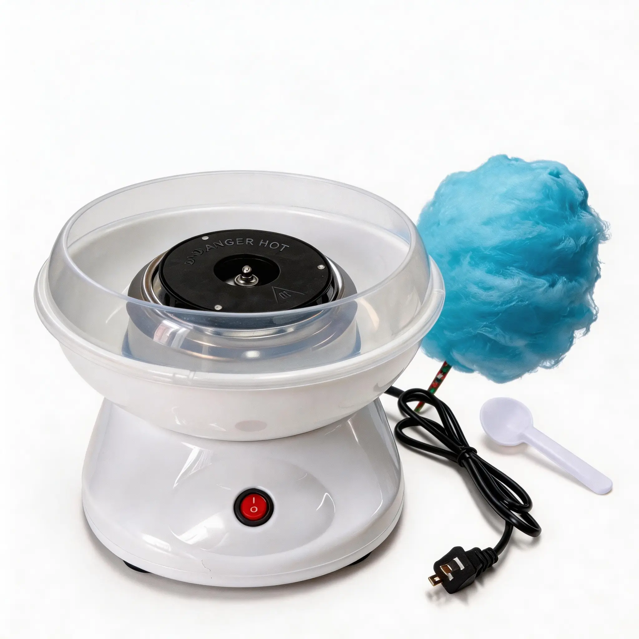 450W Mini Cotton Candy Machine for Home, One-Button Candy Floss Maker for Birthdays and Parties