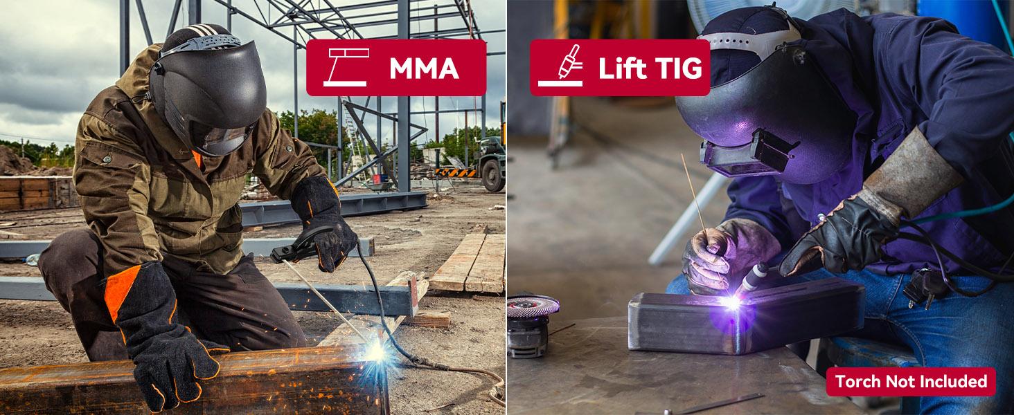 ARCCAPTAIN iControl ARC205 Pro Stick Welder, [APP Control] 205Amp ARC/Lift TIG Welding Machine, Large LED Display, IGBT Inverter 110V/220V MMA Welder with Hot Start, Arc force, and Anti-Stick