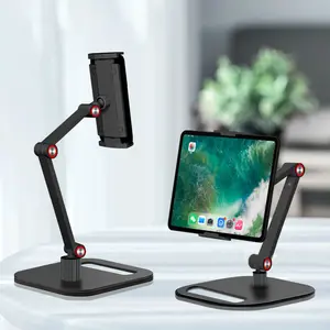 Adjustable Tablet & Monitor Stand Foldable Rotating Desk Mount Fits 12–17 Inch Screens VESA Compatible Ergonomic Design for Home Office