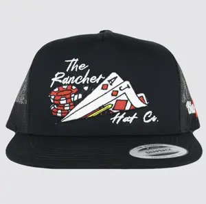 21 Blackjack- Flat bill Trucker Snapback, 7 Panel Embroidered Snapback, Playing Cards Hat