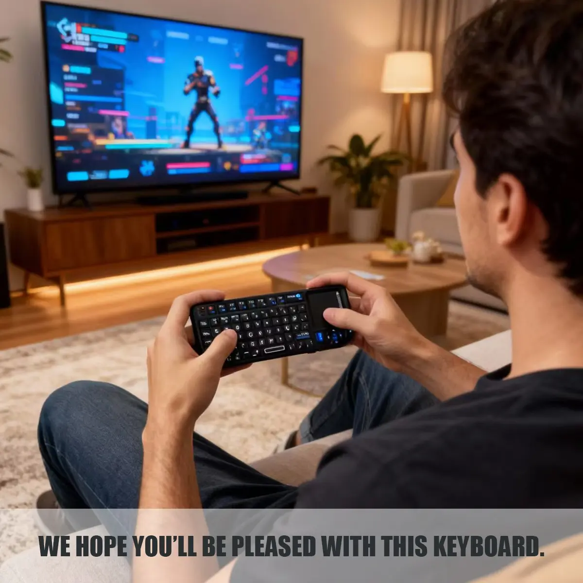 2.4G Rechargeable Universal Mini Wireless Mechanical Game Keyboard with Touchpad, Backlit, Ergonomic Design, Stable Connection, Wide Compatibility for Gaming, Computers, Phone Accessories
