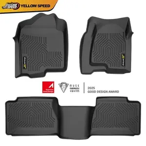 Fit For 99-06 Chevy Silverado GMC Sierra Extended Cab TPE Floor Mats Front Rear Car Mats