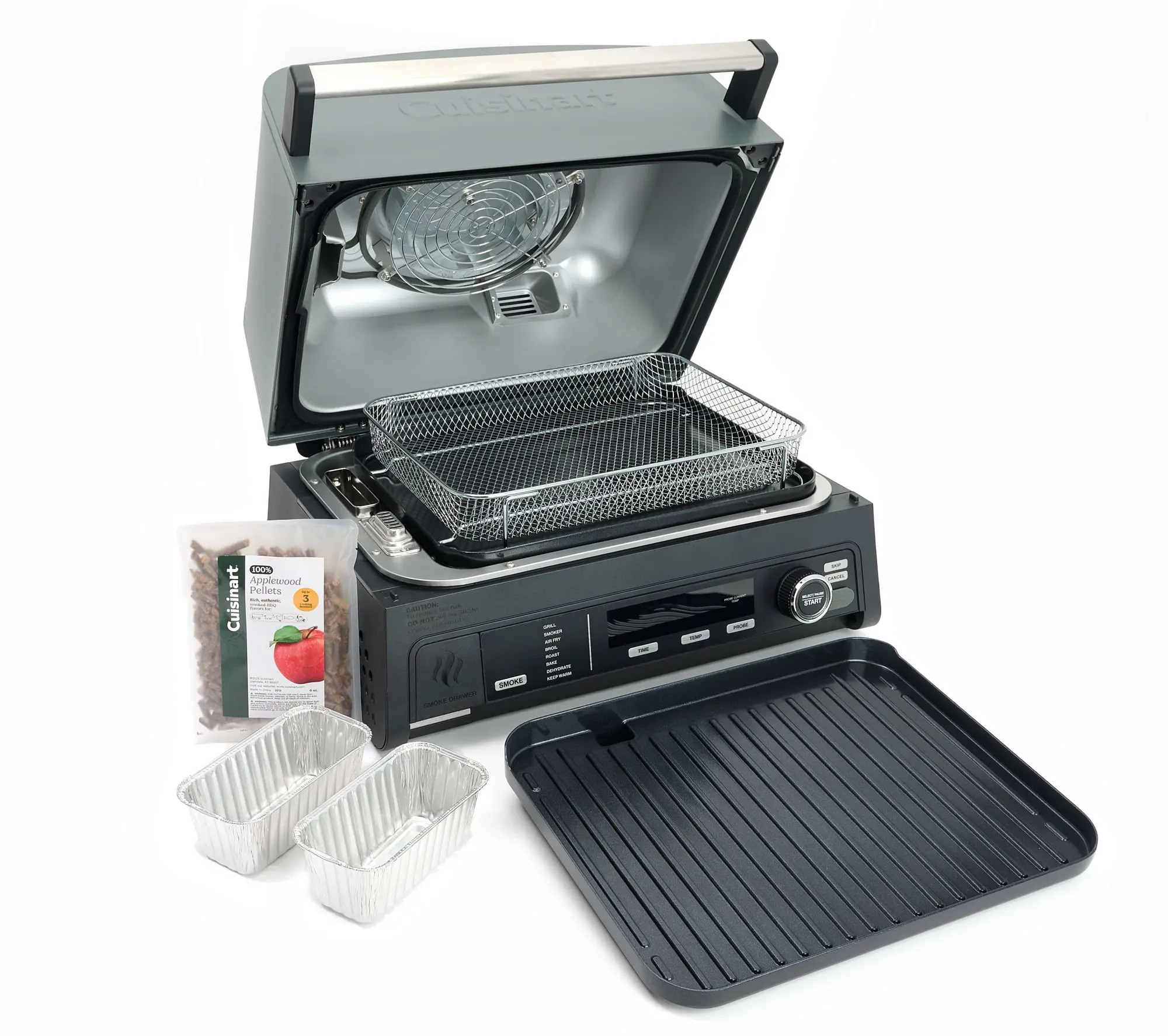 Cuisinart Flavorboost 8-in-1 Outdoor Electric Grill w/Griddle
