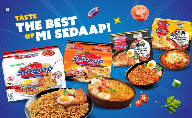 Assorted Asian Instant Noodles Variety Box by Mi Sedaap
