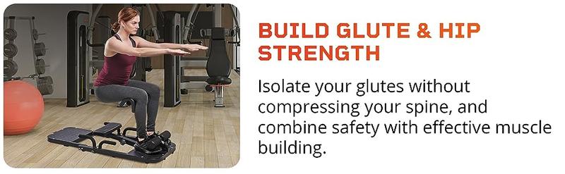 LifePro GluteBlast Hip Thrust Machine - Foldable Home Gym Station for Sculpted Glutes & Lower Back Support | Adjustable Workout Equipment with LIFETIME WARRANTY