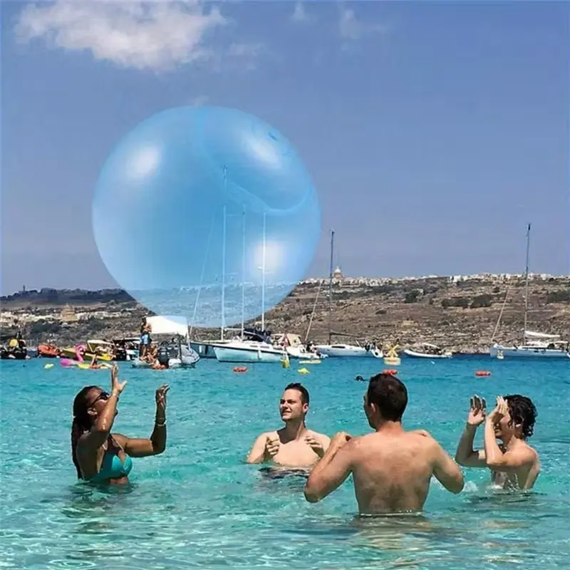 Giant Bubble Ball, Transparent Tpr Water-Filled Bubble Ball, Durable and Easy to Inflate, Leak-Proof Design, Outdoor Fun for Family Gatherings, Inflatable Ball