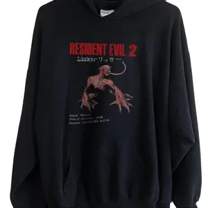 Resident Evil 2 RPD Hoodie, Vintage Horror Game Aesthetic Graphic Sweatshirt, Retro Gaming Streetwear Pullover, Long Sleeve, Fleece, Gift for Aesthetic Him Her, Men And Womenswear Top
