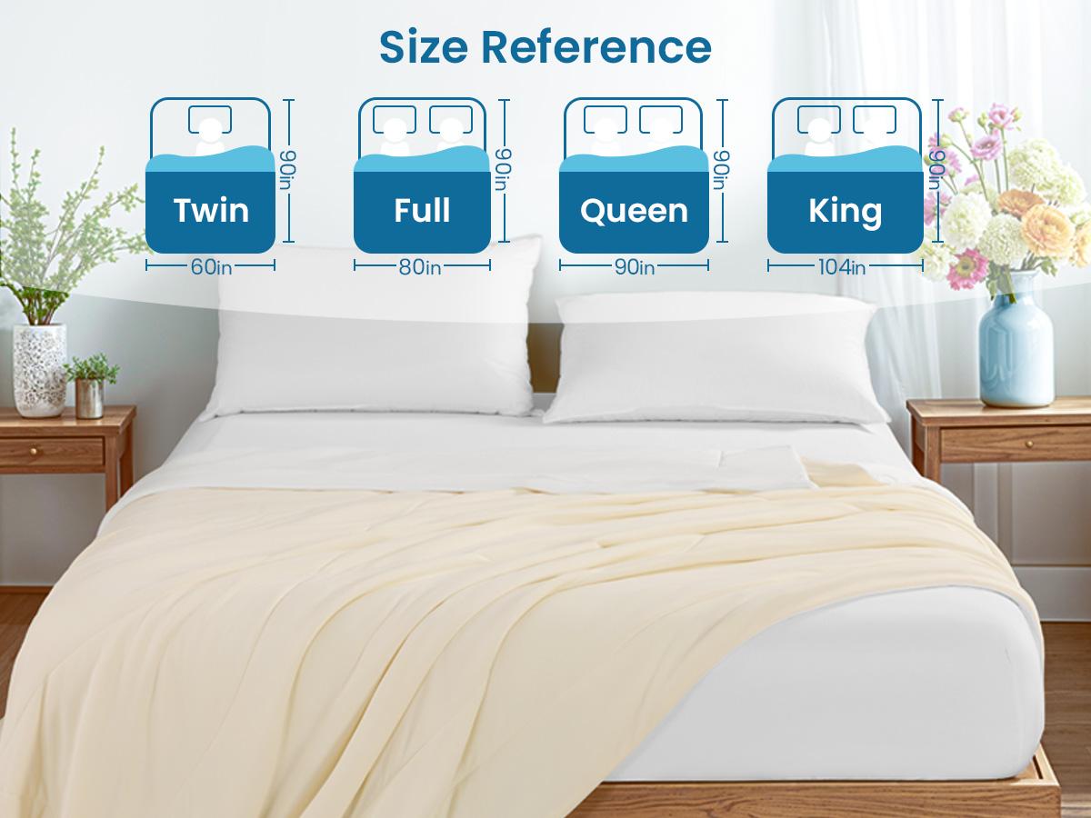 Shilucheng Queen Size Arc-Chill Cooling Comforter (90"x90"), Q-Max >0.4 Cooling Fabric, All-Season Snow Ivory Down Alternative Comforter for Hot Sleepers, Breathable Lightweight Soft Shilucheng Queen Size Arc-Chill Cooling Comforter (90"x90"), Q-Max >0.4 Cooling Fabric, All-Season Snow Ivory Down Alternative Comforter for Hot Sleepers, Breathable Lightweight Soft