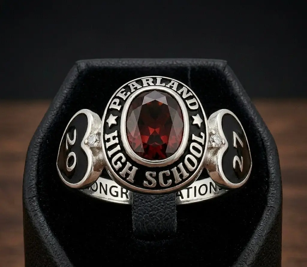 Heart-Framed Achievement Class Ring