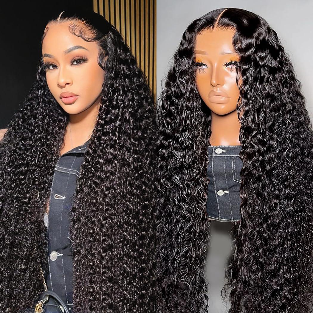 Urody 220% Density Curly Hair Wigs HD Transparent 13x6 Lace Front Wigs Brazilian Deep Curly Pre Plucked Human Hair Wigs Deep Wave Lace Frontal Wigs For Women Urody 220% Density Curly Hair Wigs HD Transparent 13x6 Lace Front Wigs Brazilian Deep Curly Pre Plucked Human Hair Wigs Deep Wave Lace Frontal Wigs For Women