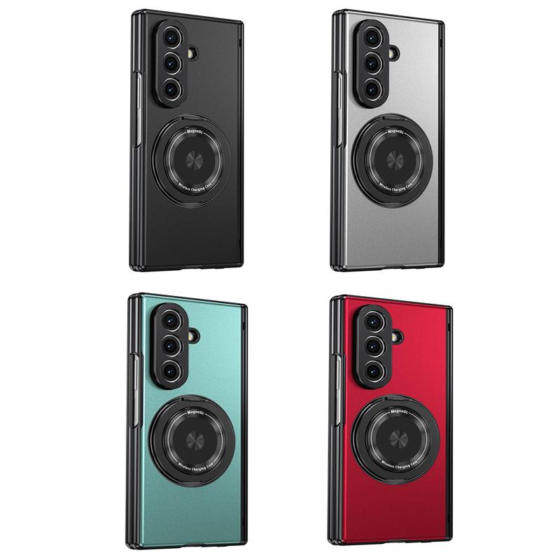 Compatible with Phone Case for Galaxy Z Fold7/6/5/4/3 & Z Flip7/6/5/4/3 with Rotating Stand, Shockproof Protective Cover -HN1117