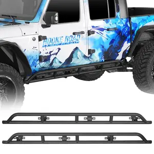 Hooke Road Tube Slider Rocker Guards for 2020-2026 Jeep Gladiator JT Truck Vehicle Accessories