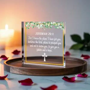 Jeremiah 29:11 Acrylic Plaque - "Plans to Prosper You" Home Decor Sign, Ideal Gift for Home Supplies Use