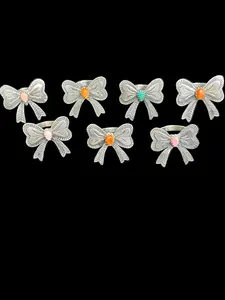 Handcrafted Natural Stone Bow Rings