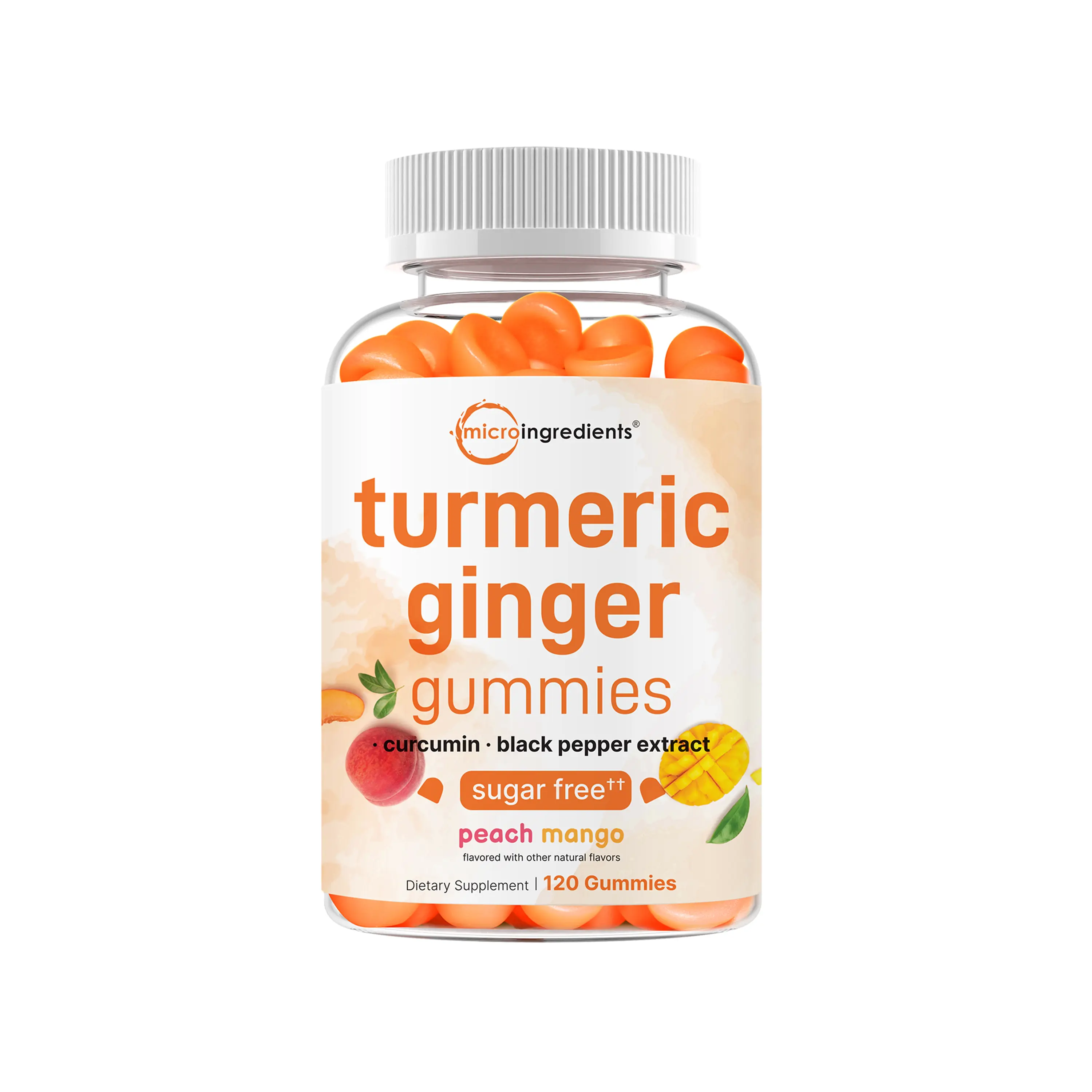 Micro Ingredients Turmeric Ginger Gummies, 120 Count Micro Ingredients Turmeric Ginger Gummies, 120 Count
